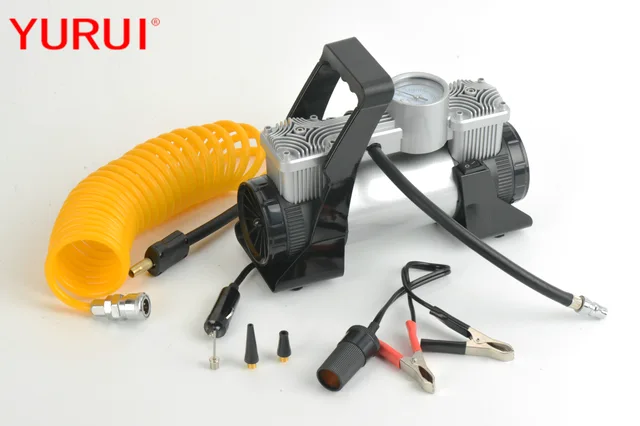 Car air compressor tire inflator dc12v portble Metal air pump