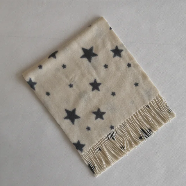 Woolen Cashmere Plain Printed Scarf