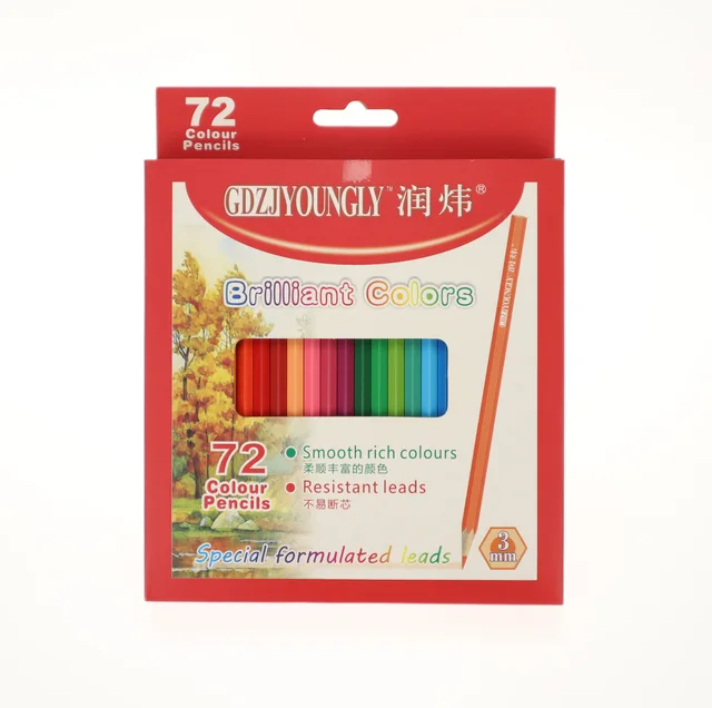 72 color pencils plus smooth in paperbox