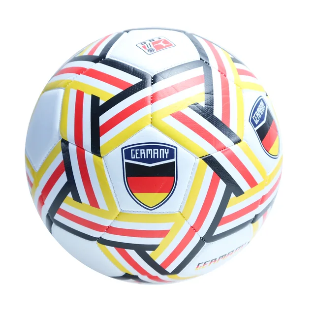Machine stitched soccer ball