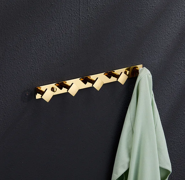 Gold basic hook Wall Mount Bathroom towel Hook