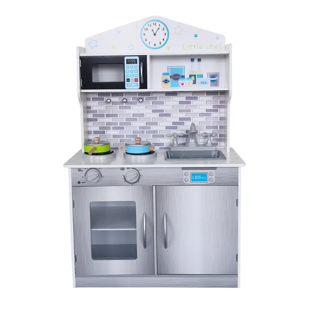 Kids Wooden Play Kitchen
