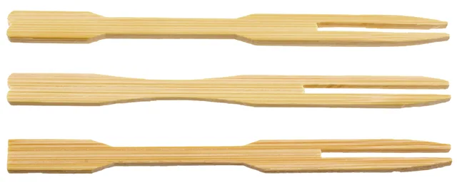Bamboo fruit forks