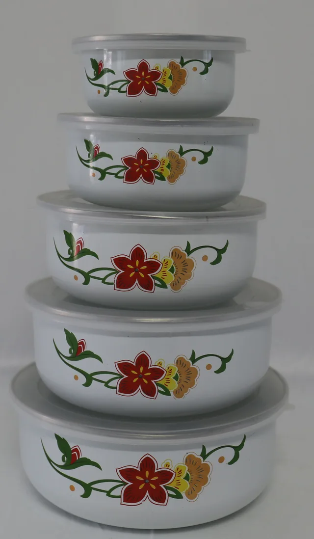 Enamel storage bowl