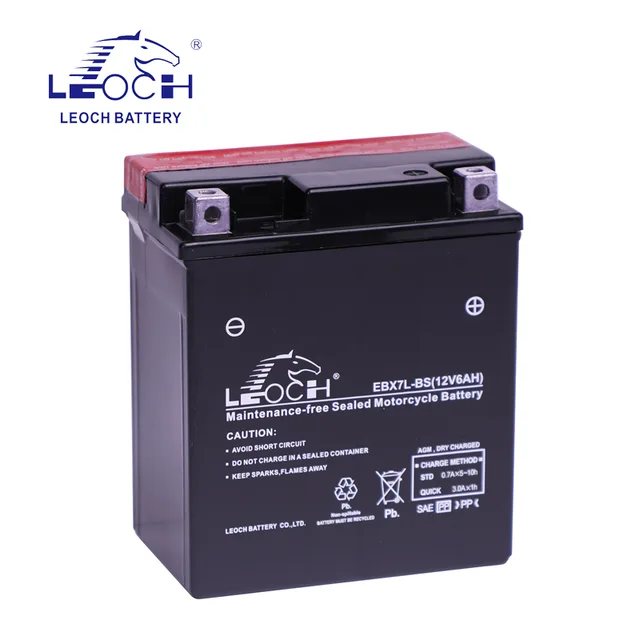 Dry Charge Maintenance-free lead-acid battery EBX7L-BS