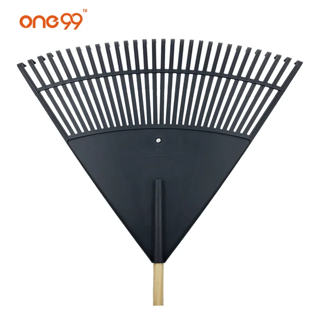 Lawn & Leaf Rakes - plrt30 30" poly leaf rake w/48" handle Black