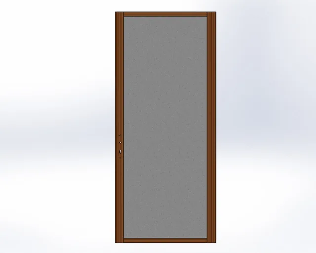 Plant fiber insulation fire door core