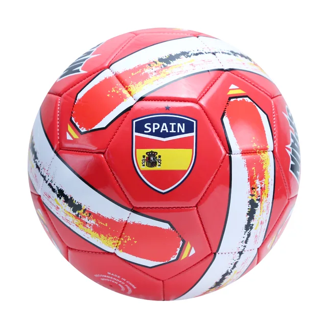 Machine stitched soccer ball