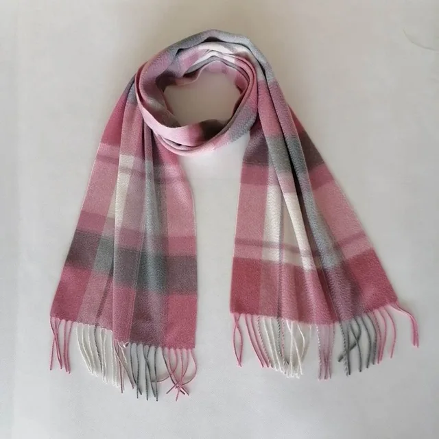 Woolen Cashmere Plaid Scarf