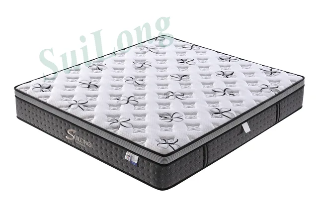 Euro-top double pocket spring Latex Mattress
