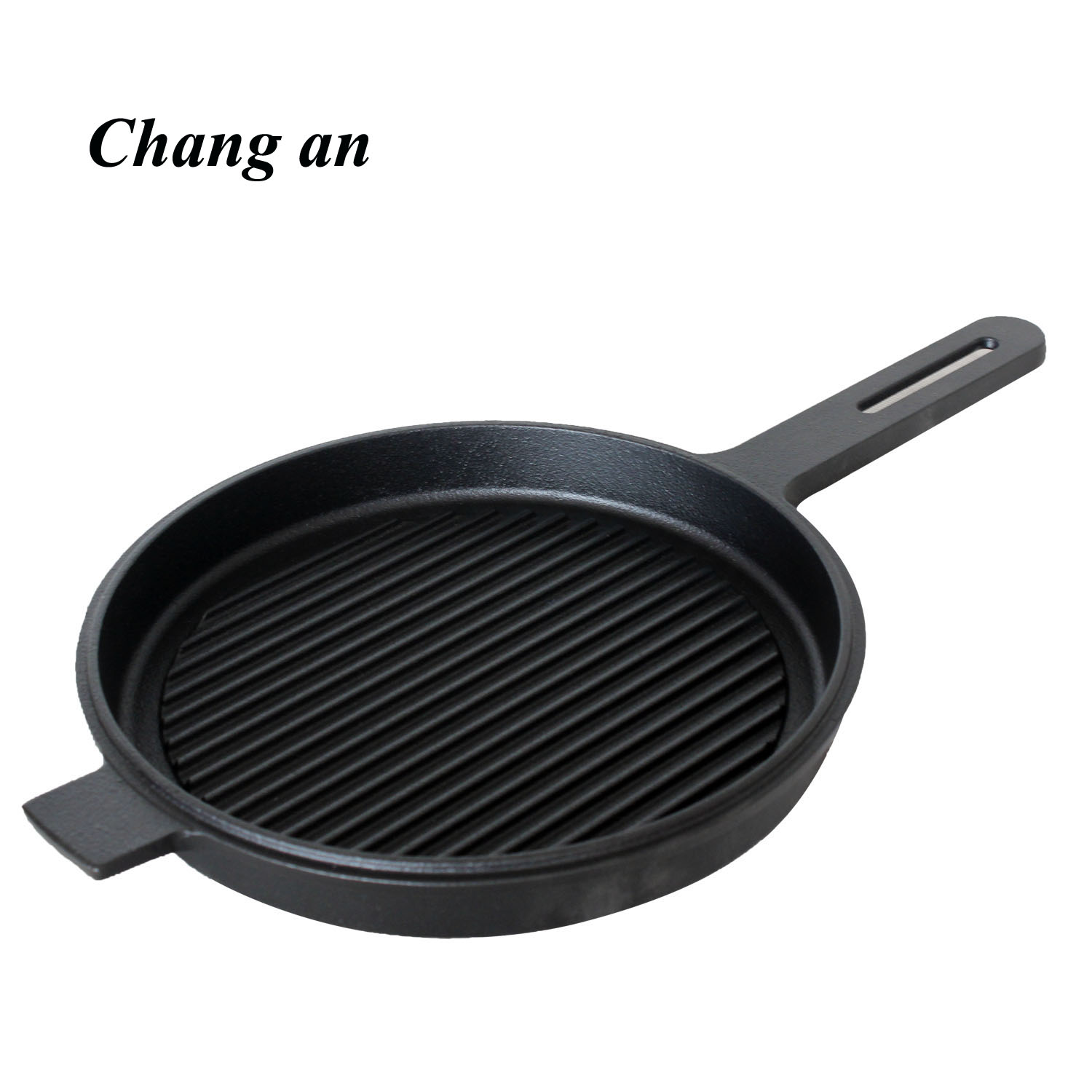 Cast iron preseasoned oil round griddle skillet pan