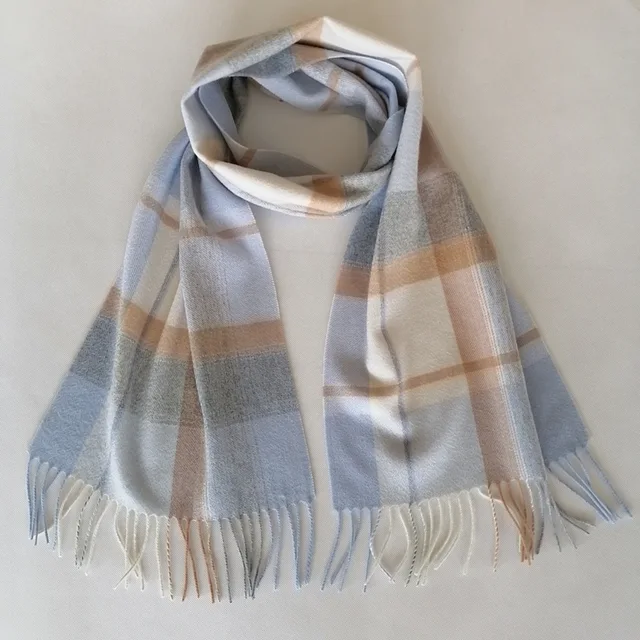 Woolen cashmere Plaid Scarf