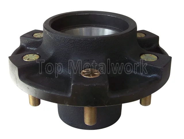 Trailer axle idler hub with 6 bolts