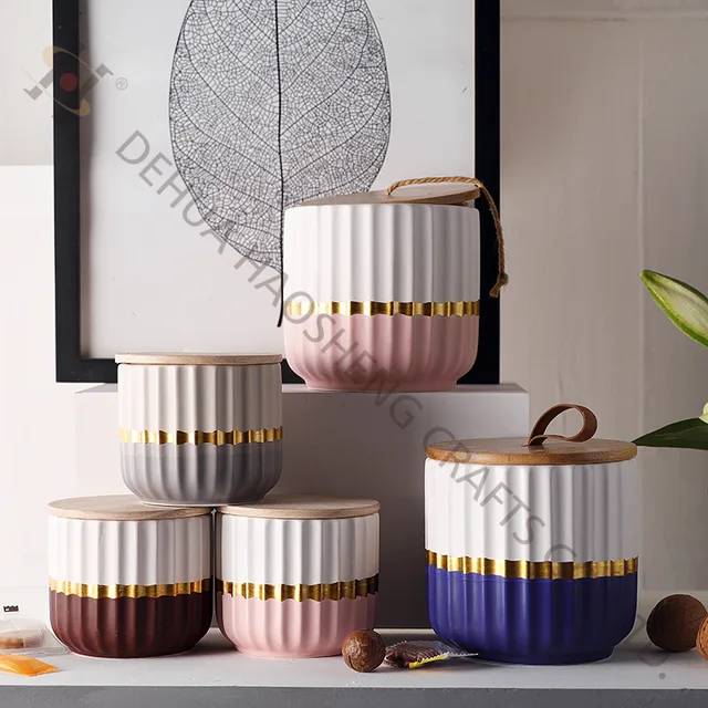 Ceramic jar with lid