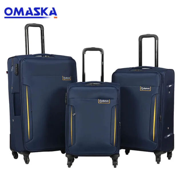 OMASKA factory 3PCS set 20″24″28″ 8025# new design wholesale customized logo Luggage Trolley