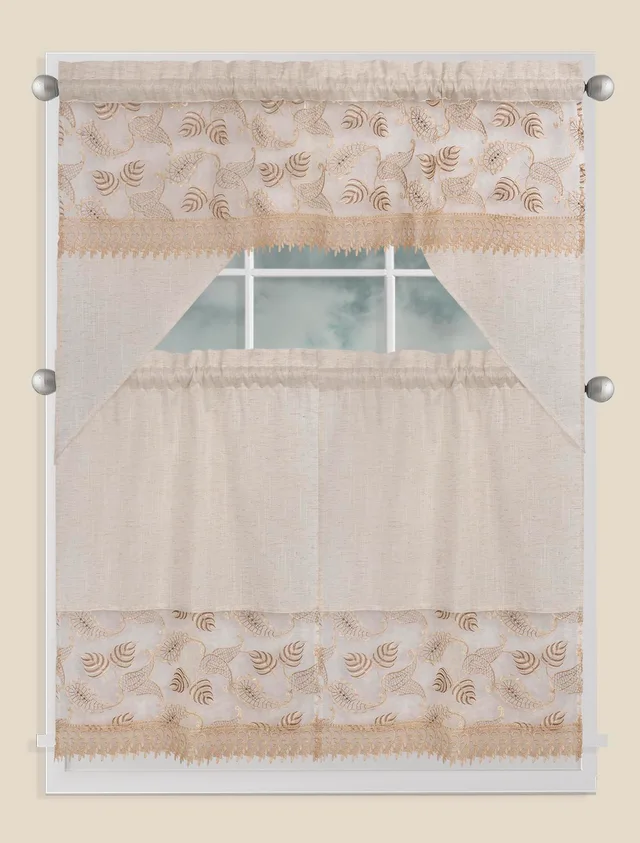 Lace kitchen curtain from manufacturer in Shandong