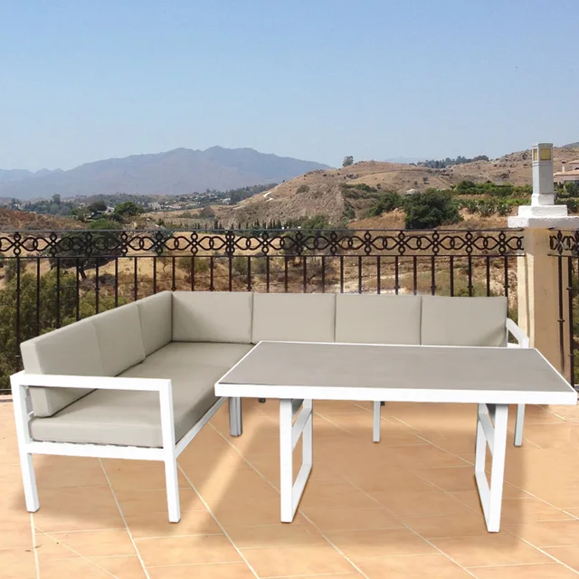 Aluminum sectional sofa set