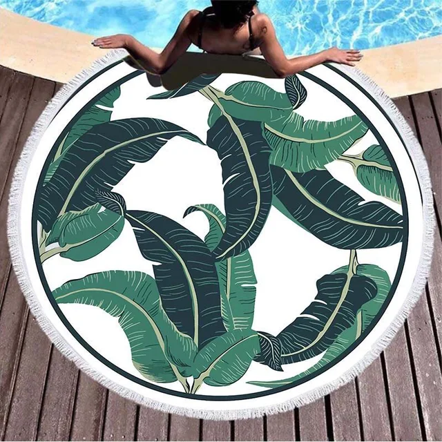 Miscrofiber round beach towels