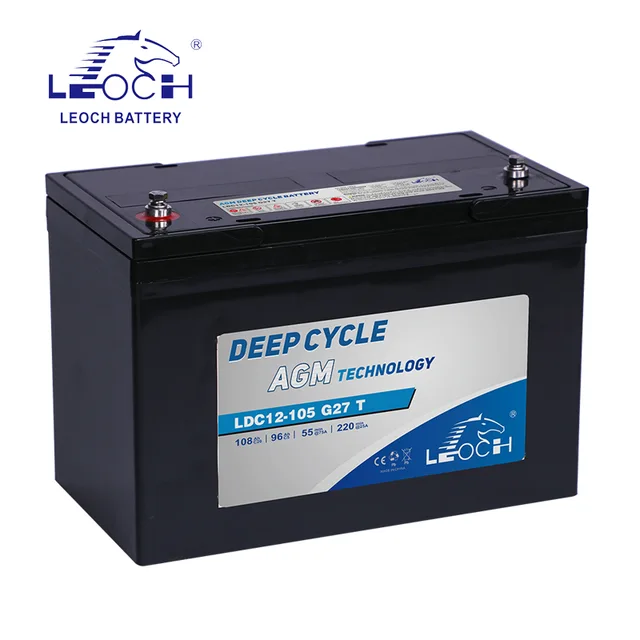 Deep Cycle Motive Battery LDC12-105-G27-T