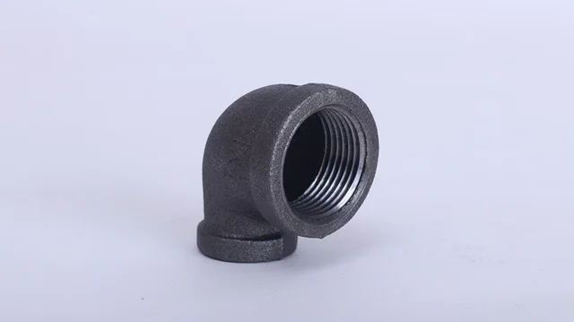 Black banded Malleable Iron Pipe Fitting Reducing Elbow 90 Degrees