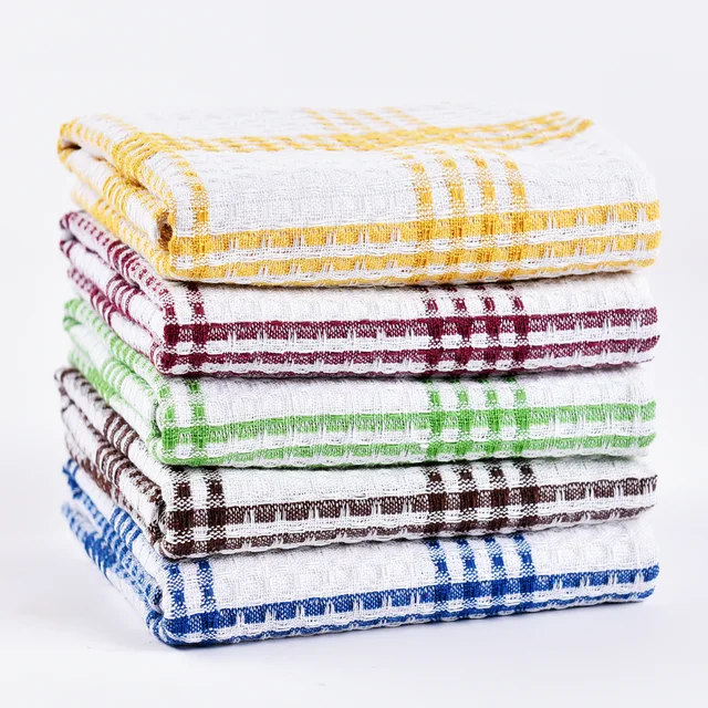 100% cotton waffle tea towel / kitchen towel / dish cloth