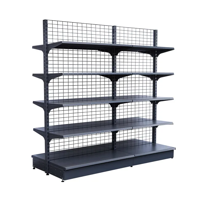 Double-sides wire back shelf
