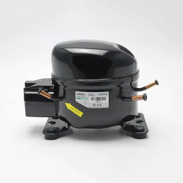 R290 Compressor (GQR55U)For Water Dispensers, Mini Bottlecoolers, Berefrigerators, Refrigerators