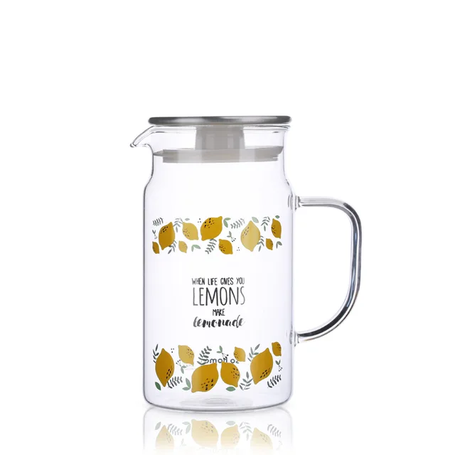 Glass water jug