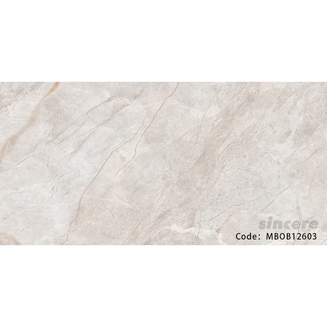 Polished glazed porcelain tiles