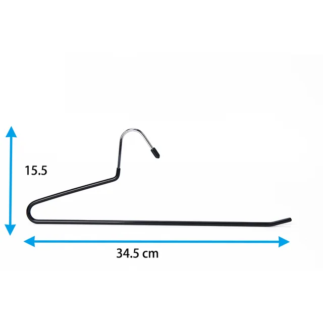 Metal trouser hanger pants hanger with PVC coating