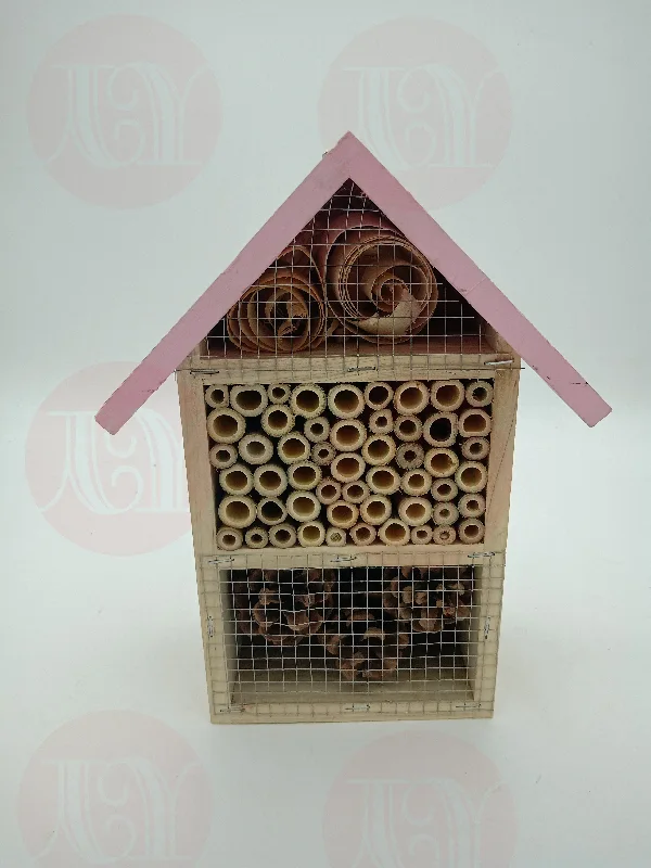 Fir inset house pink color roof