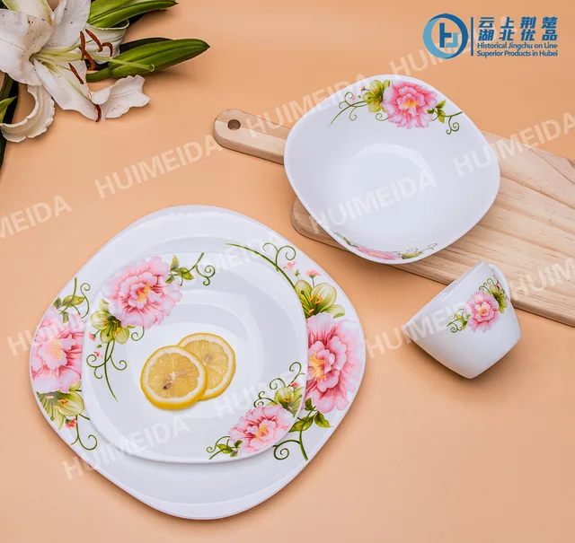 Opal Glassware Opal Glass Dinner Set Glassware-16pcs
