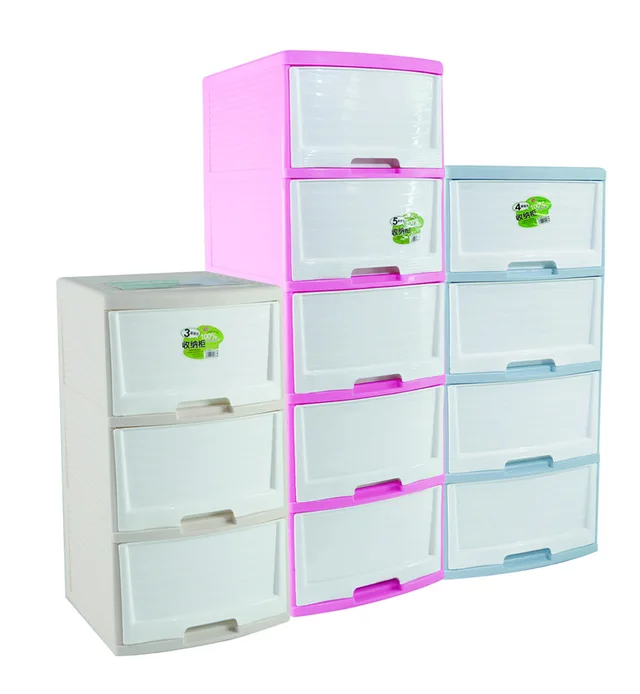 Plastic draw cabinet