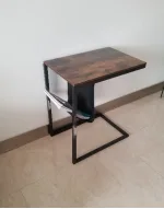 End Table with Storage Shelf