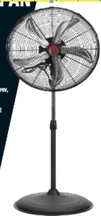 120V 20IN Non-Oscillaitng 5 Blades Pedestal Fan