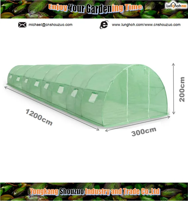 12x3m Big Tunnel Greenhouse