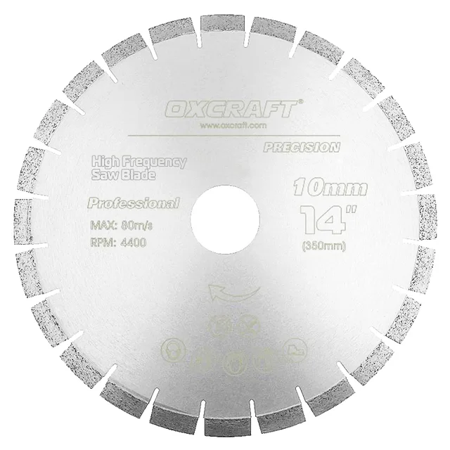 Silver brazed diamond saw blade