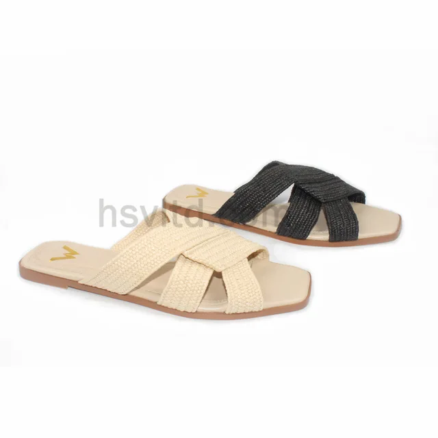 Leather Oar Flat Slippers