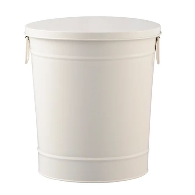 Metal Pet Food Storage Bin Round