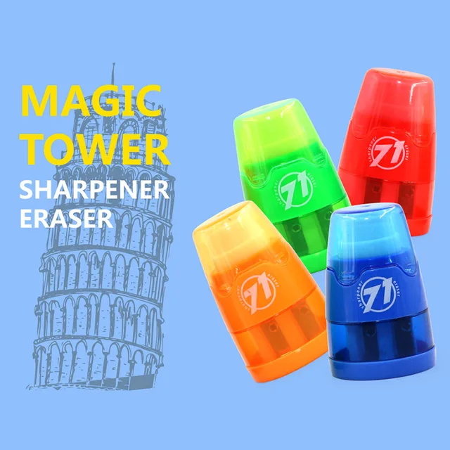 Zd- 0071 Magic Tower Sharpener With Eraser