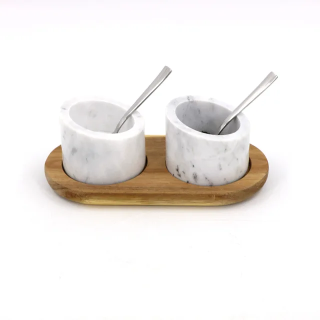 Marble spice jars