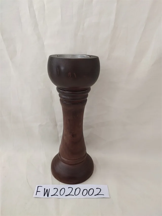 Wooden candle holder