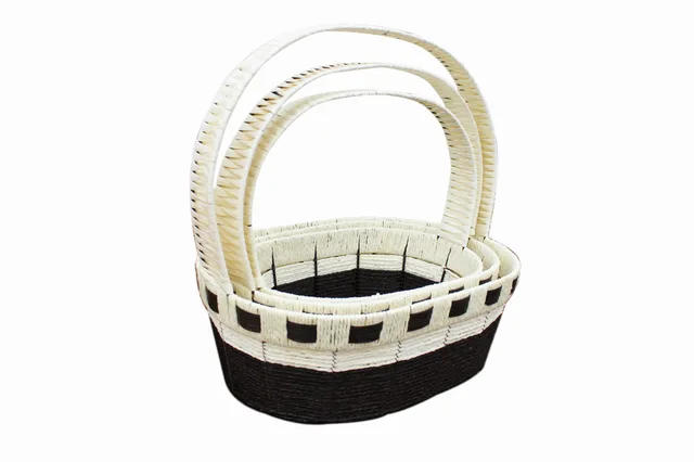 Woven flower basket