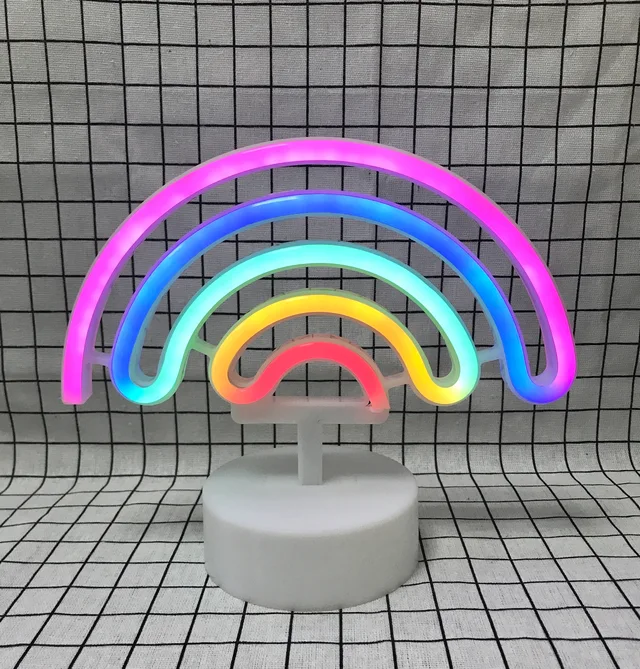 Rainbow neon light