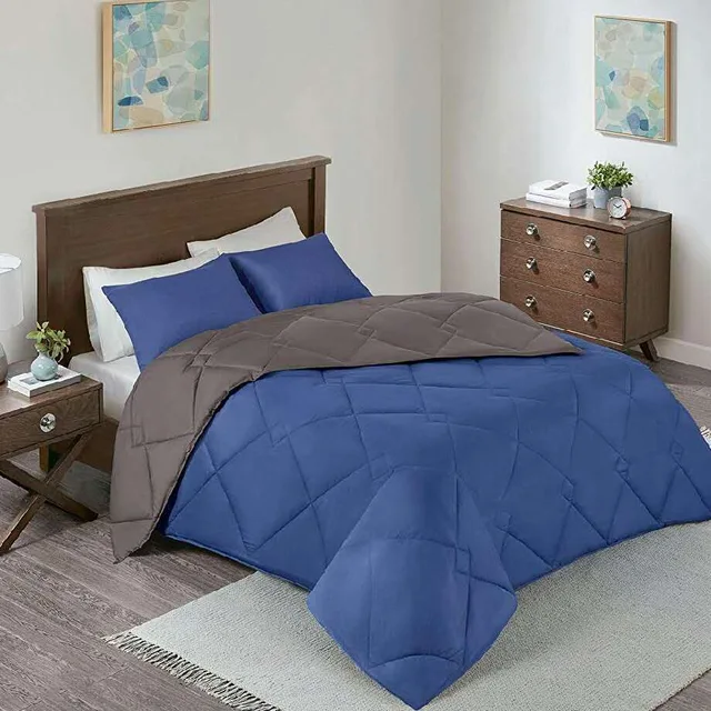 100% polyester solid micro fiber comforter/quilt