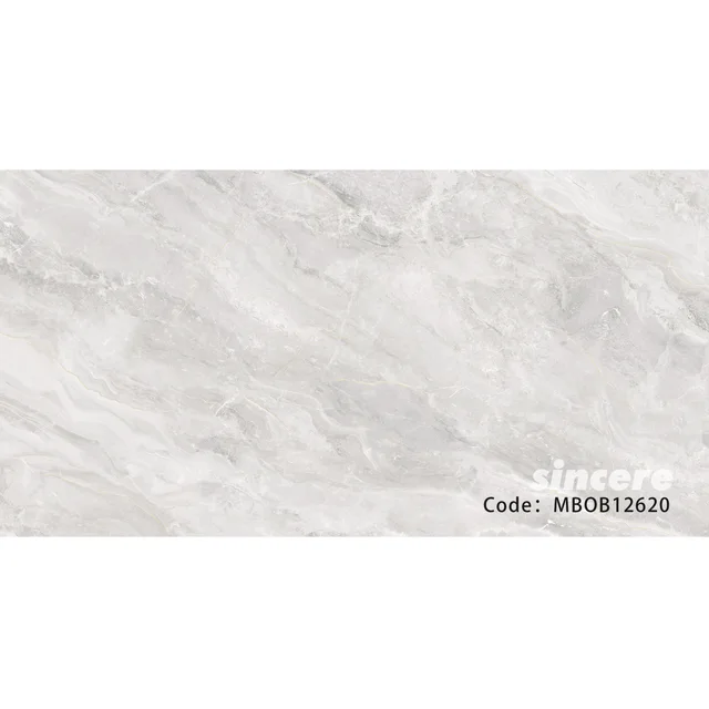 Glazed polished porcelain tiles