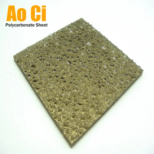 China 6mm Embossed Polycarbonate Sheet For Door Wall
