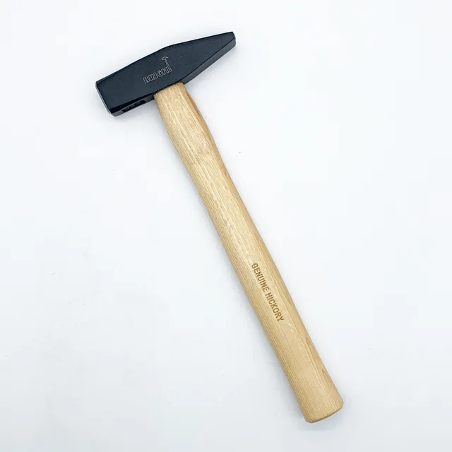 Machinist hammer with hickory handle