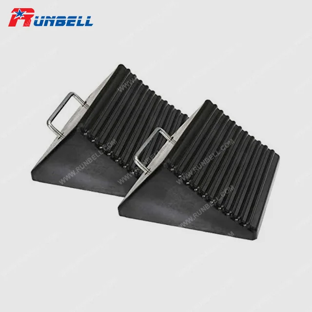 Rubber Wheel Chock with Handle