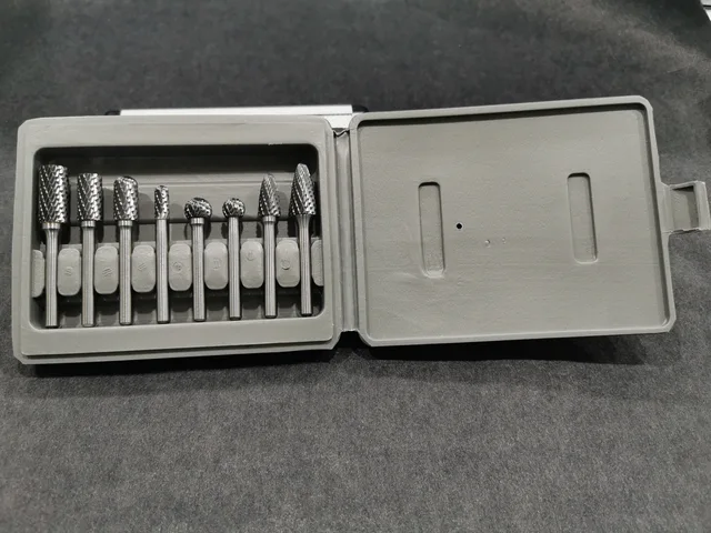 Tungsten carbide burr 8pack plastic set